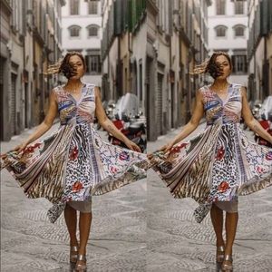 Anthropologie Geisha Designs Jacinta Pleated Dress